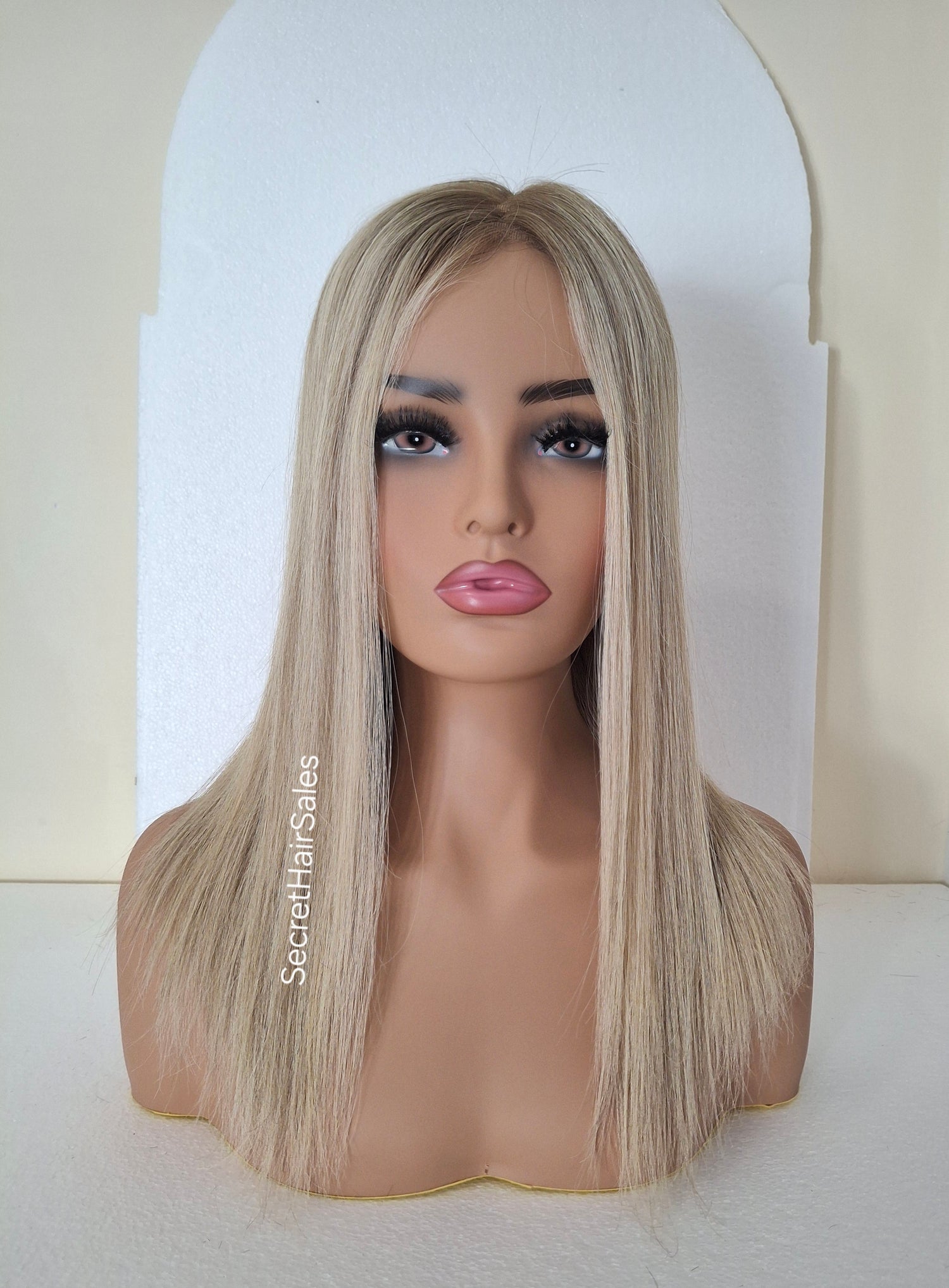 Courtney lace top medical wig - 100% human hair