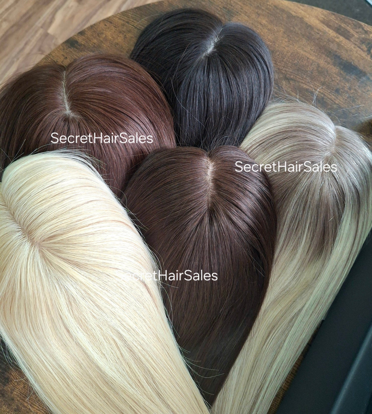 Bella lace front silk and weft topper- human hair