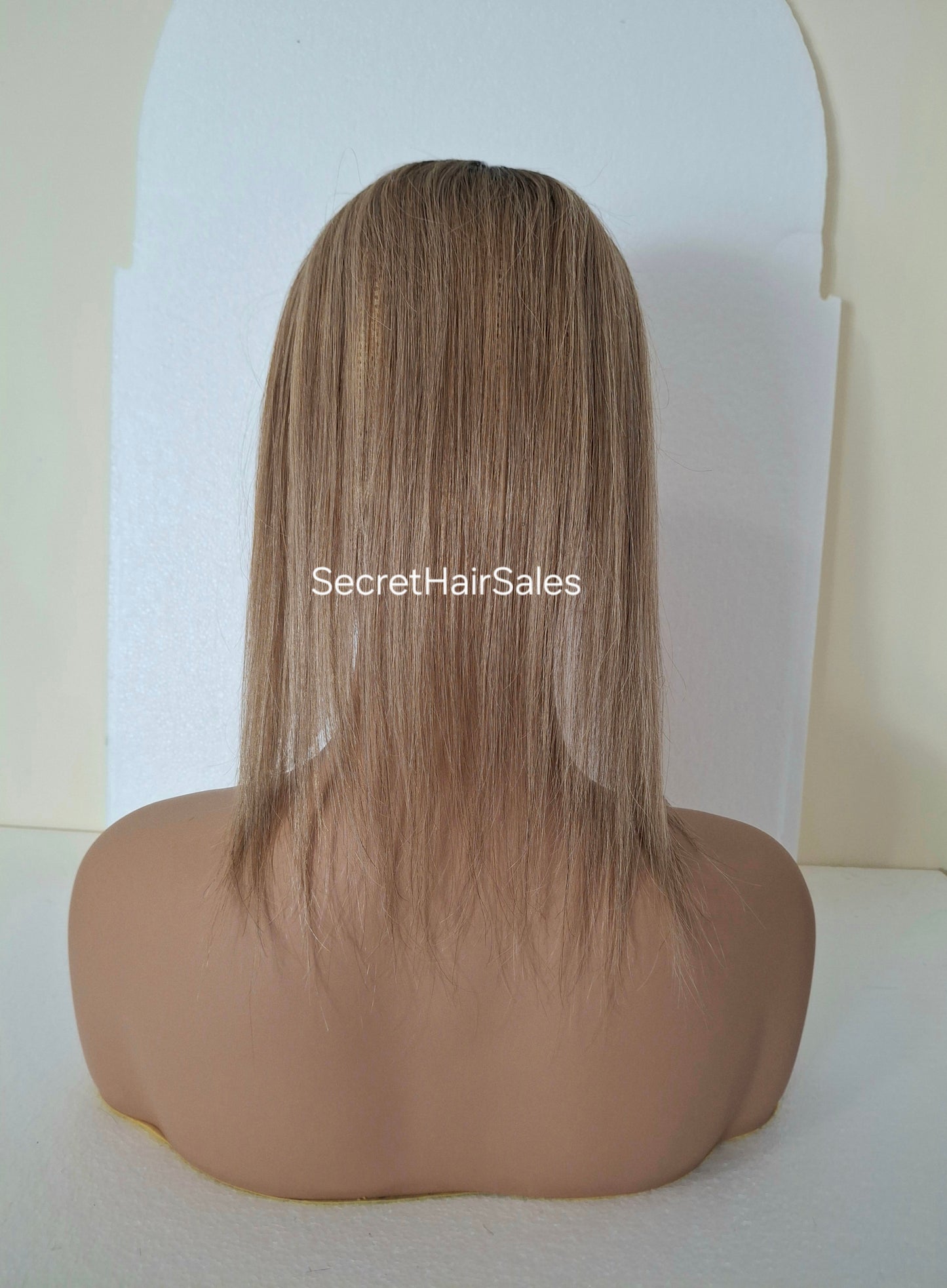 Betty lace and weft mini topper, 100% human hair, lightweight and breathable, great for beginners, golden syrup