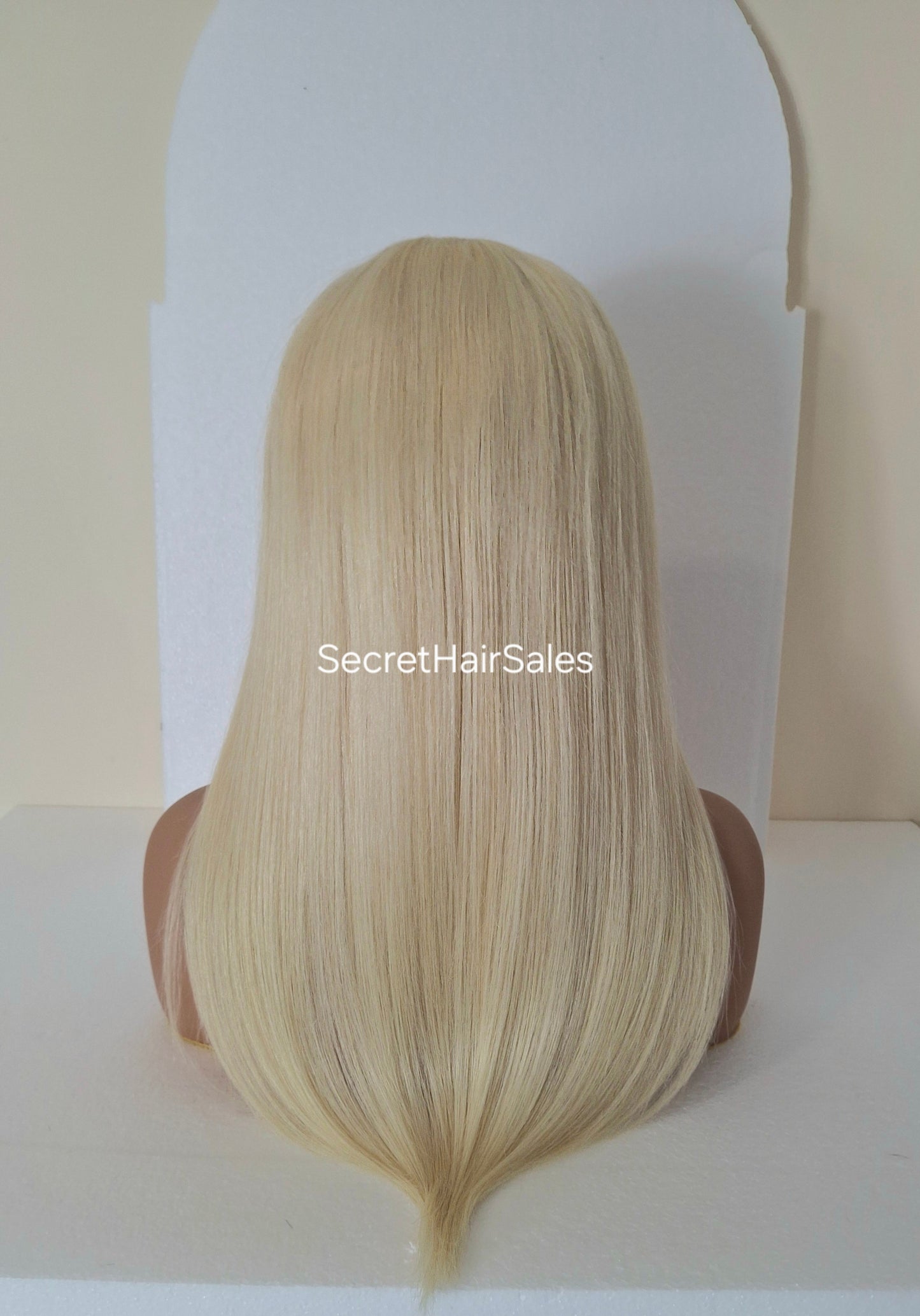 Grace U part wig, 100% human Remy hair, fashion, quick and easy fashion wig, lightest blonde