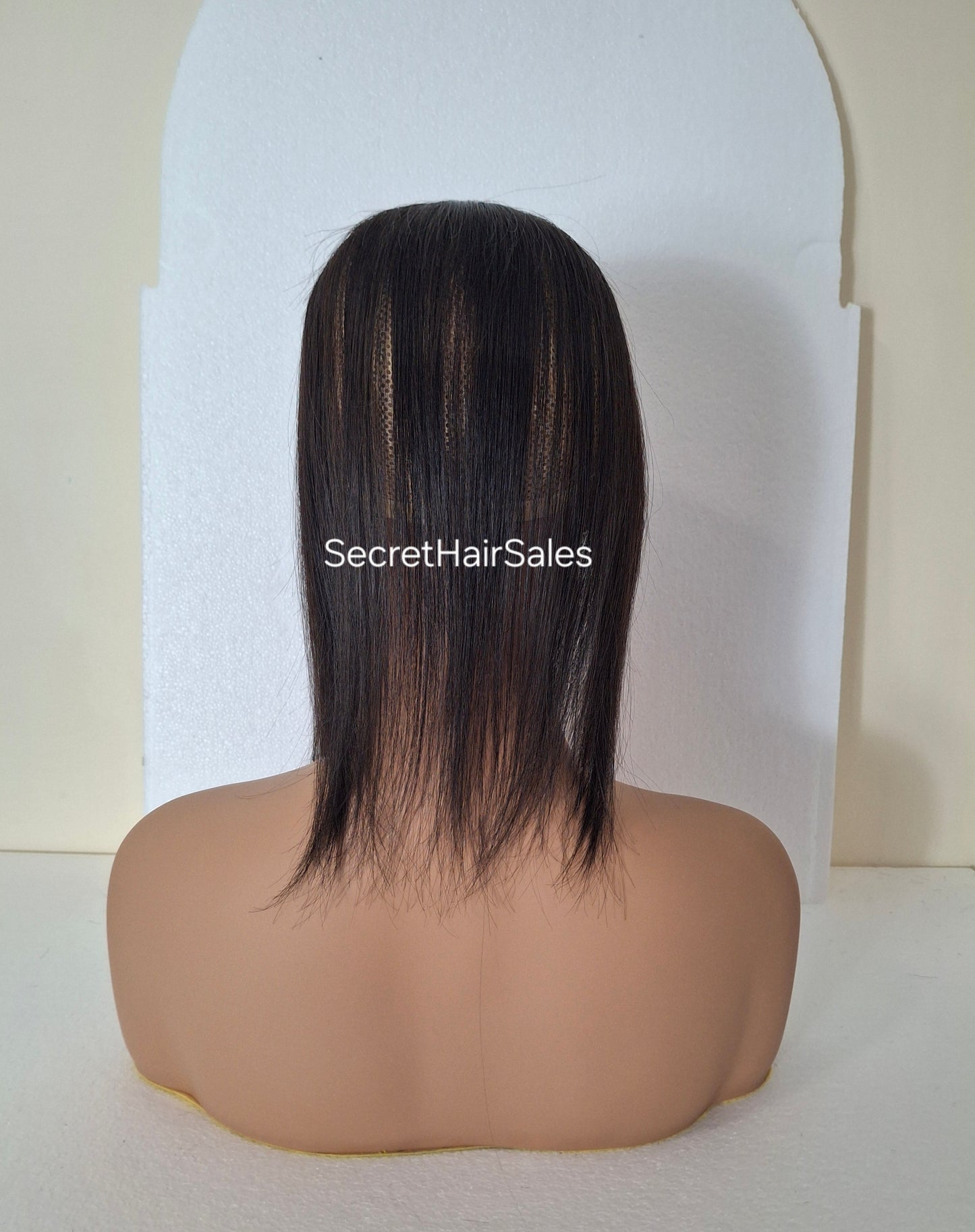 Betty lace and weft mini topper, 100% human hair, lightweight and breathable, great for beginners, soft black