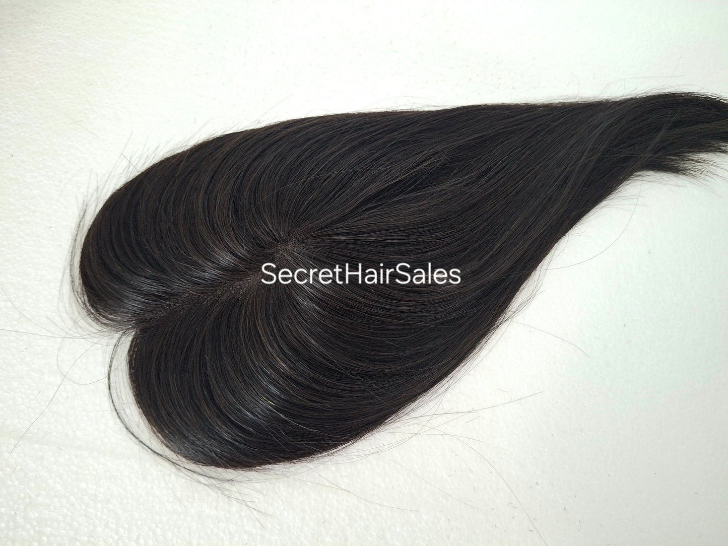 Betty lace and weft mini topper, 100% human hair, lightweight and breathable, great for beginners, soft black