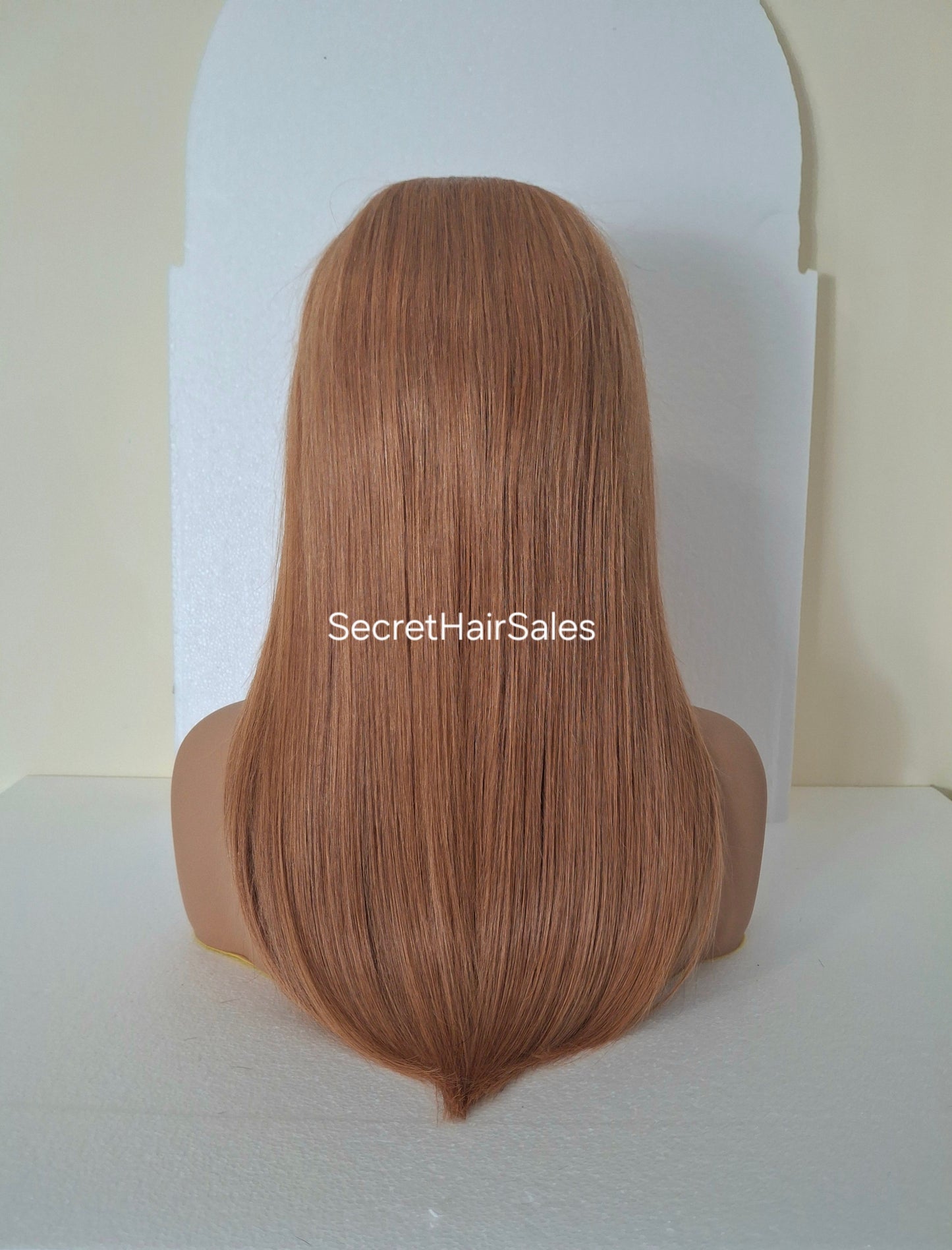 Grace U part wig, 100% human Remy hair, fashion, quick and easy fashion wig, light auburn