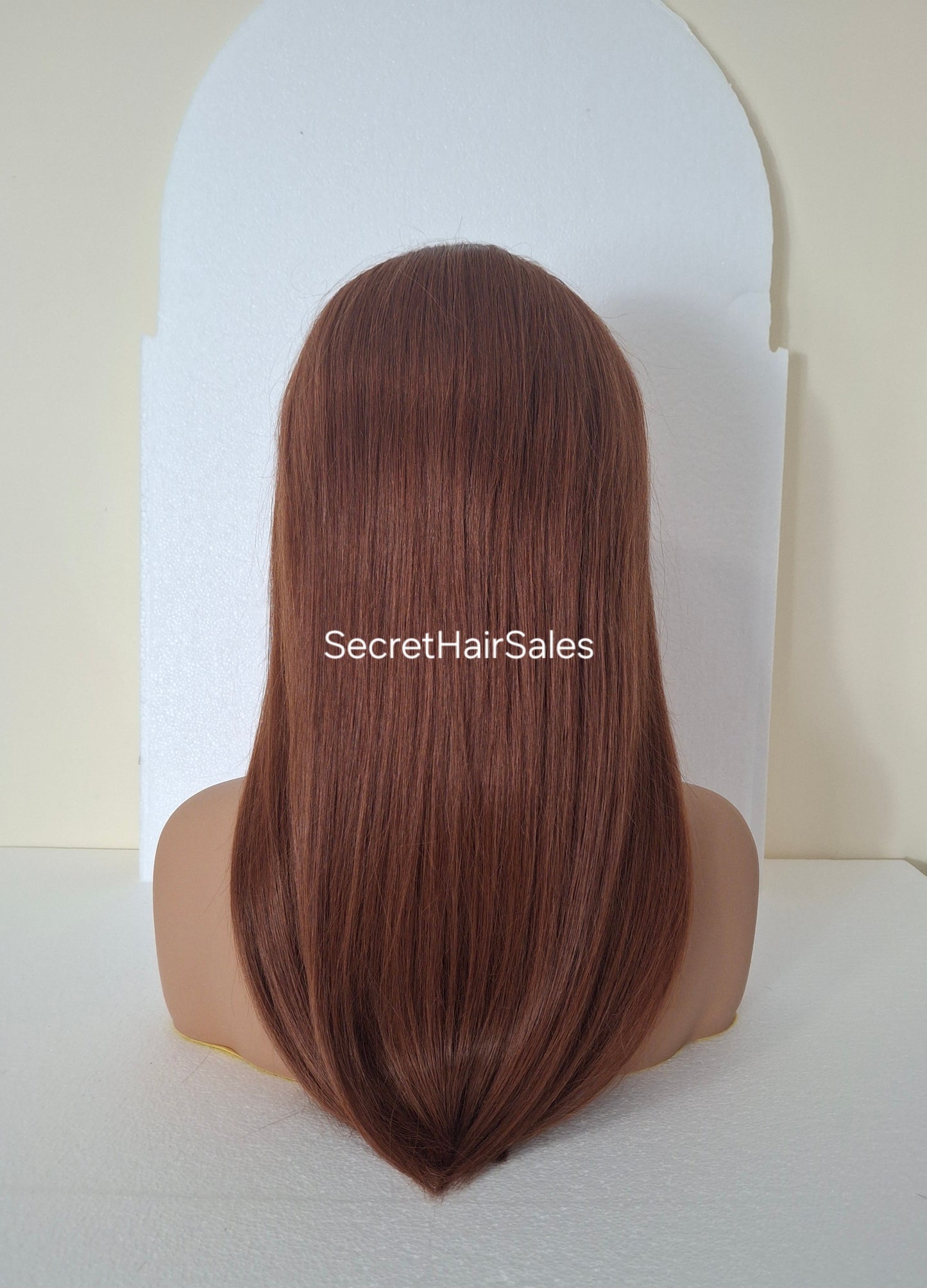 Grace U part wig, 100% human Remy hair, fashion, quick and easy fashion wig, dark auburn