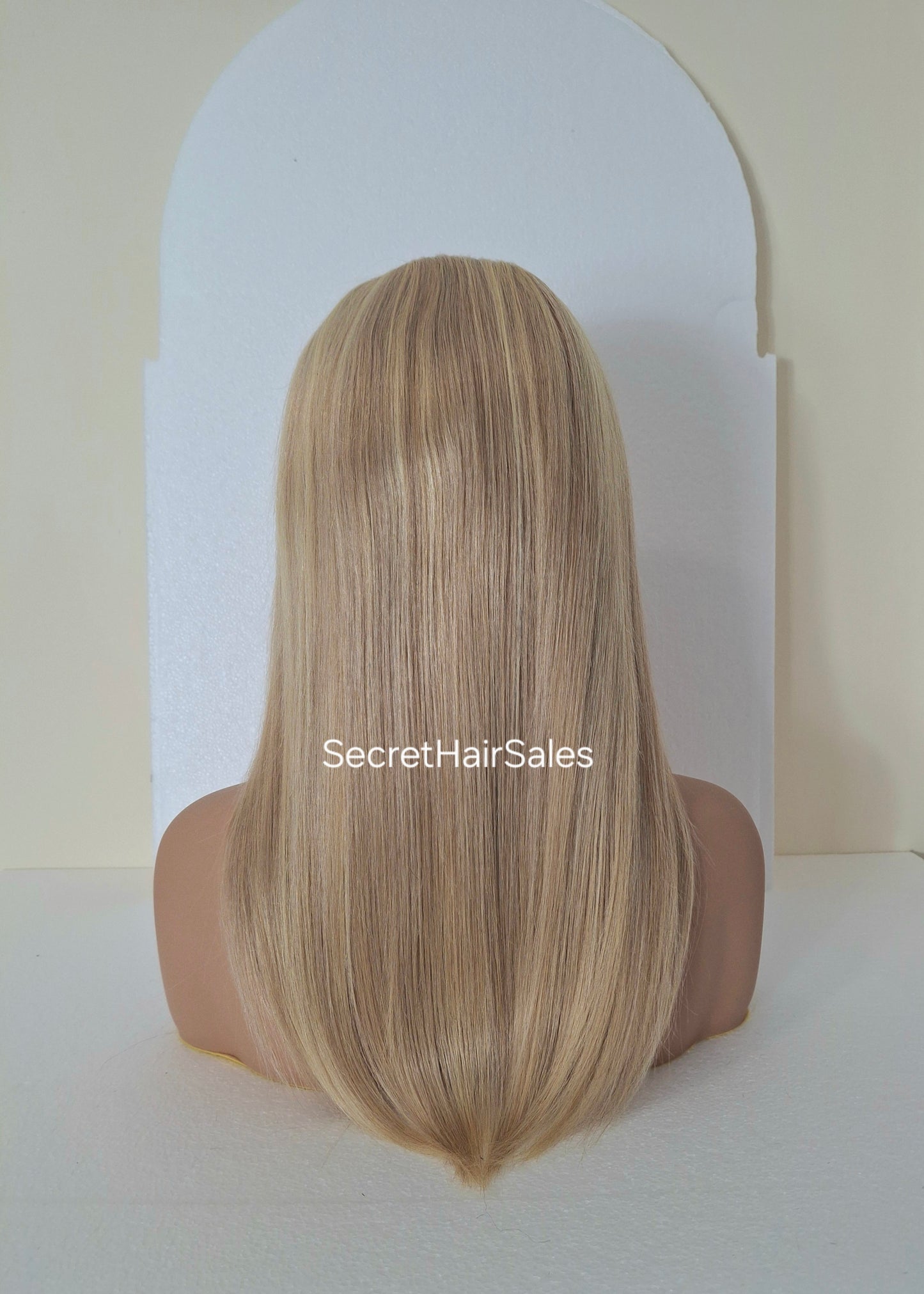 Grace U part wig, 100% human Remy hair, fashion, quick and easy fashion wig, ash blonde and light blonde