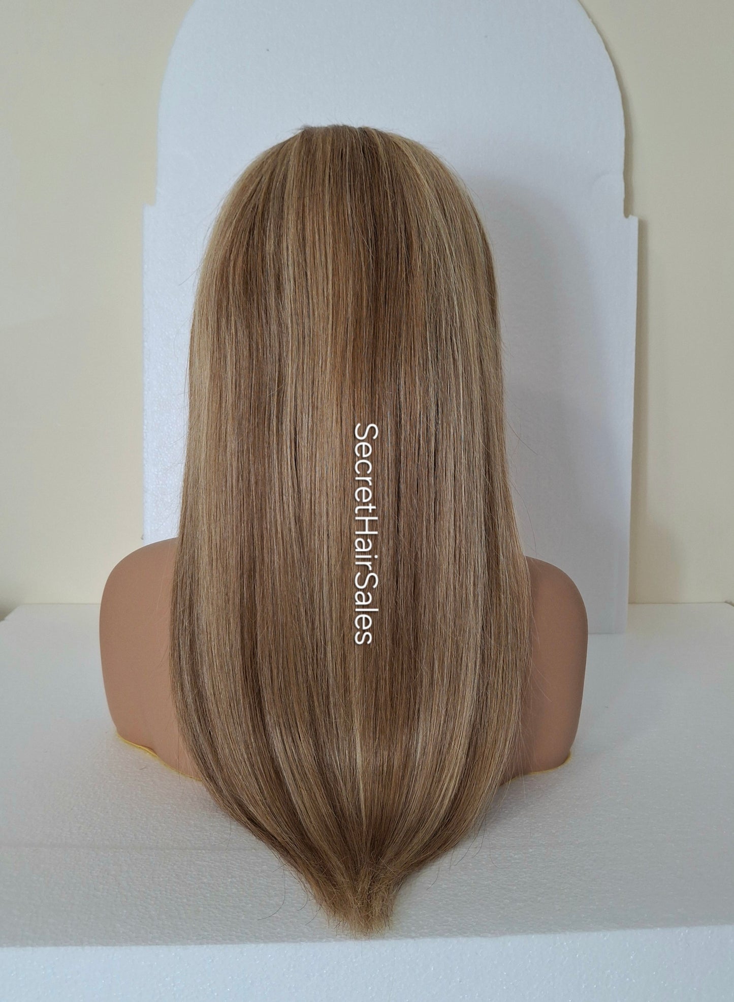 Vibe headband wig, 100% human Remy hair, fashion, quick and easy fashion wig, warm brown and blonde